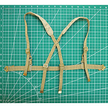 1:6 Scale British WWII 37-pattern Brace, Waistbelt and Brace Extension Strap(Sand)